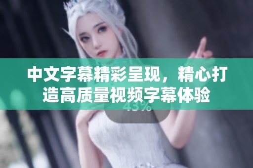 中文字幕精彩呈现，精心打造高质量视频字幕体验