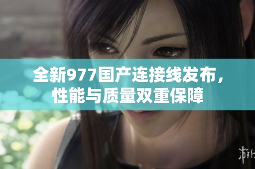 全新977国产连接线发布，性能与质量双重保障