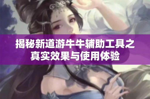 揭秘新道游牛牛辅助工具之真实效果与使用体验