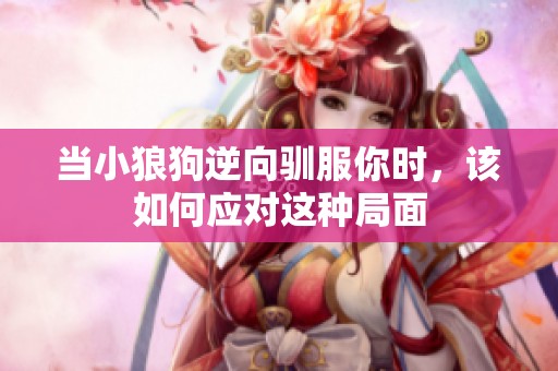 当小狼狗逆向驯服你时，该如何应对这种局面