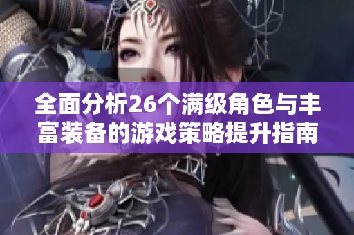 全面分析26个满级角色与丰富装备的游戏策略提升指南