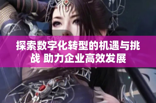 探索数字化转型的机遇与挑战 助力企业高效发展