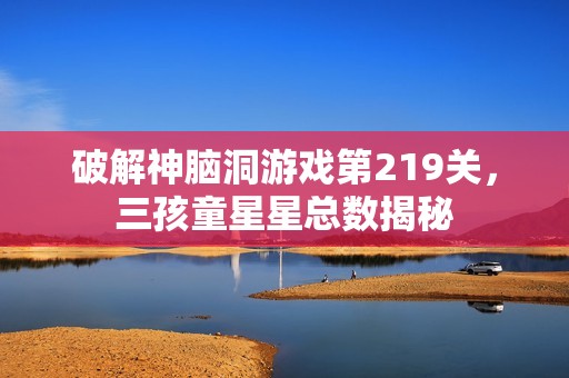 破解神脑洞游戏第219关，三孩童星星总数揭秘