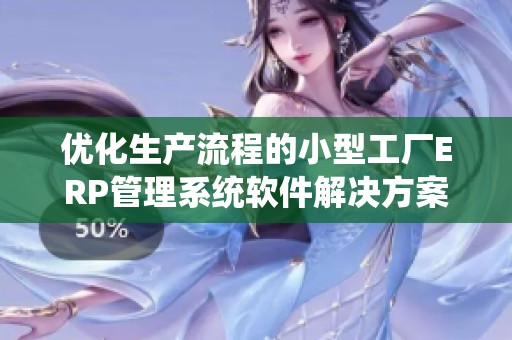 优化生产流程的小型工厂ERP管理系统软件解决方案