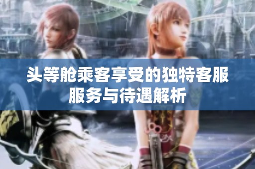 头等舱乘客享受的独特客服服务与待遇解析