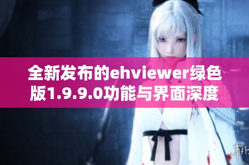全新发布的ehviewer绿色版1.9.9.0功能与界面深度解析
