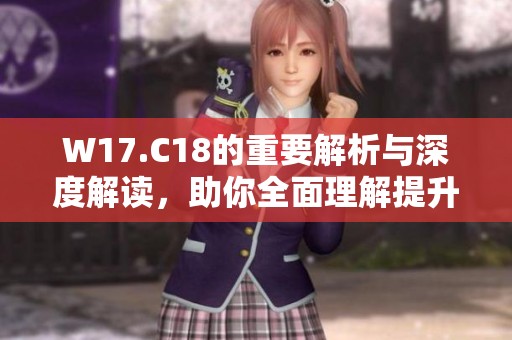 W17.C18的重要解析与深度解读，助你全面理解提升能力
