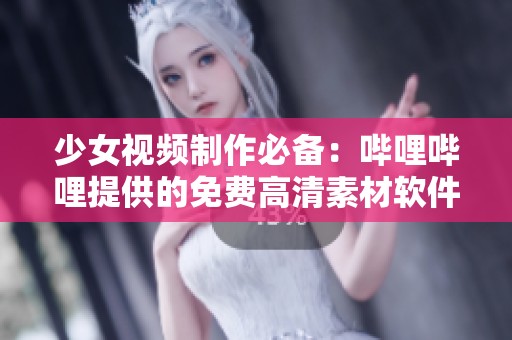 少女视频制作必备：哔哩哔哩提供的免费高清素材软件推荐