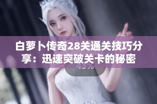 白萝卜传奇28关通关技巧分享：迅速突破关卡的秘密