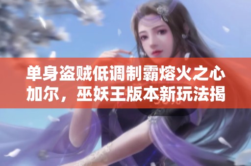 单身盗贼低调制霸熔火之心加尔，巫妖王版本新玩法揭秘
