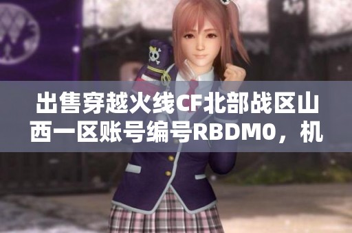 出售穿越火线CF北部战区山西一区账号编号RBDM0，机会难得！