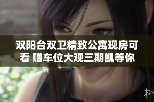 双阳台双卫精致公寓现房可看 赠车位大观三期凯等你来入住