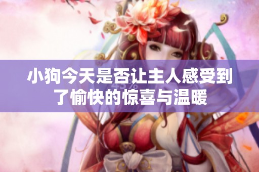 小狗今天是否让主人感受到了愉快的惊喜与温暖