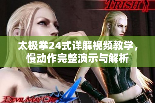 太极拳24式详解视频教学，慢动作完整演示与解析
