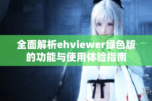 全面解析ehviewer绿色版的功能与使用体验指南