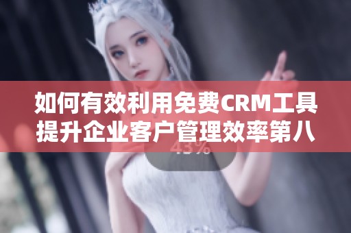 如何有效利用免费CRM工具提升企业客户管理效率第八集