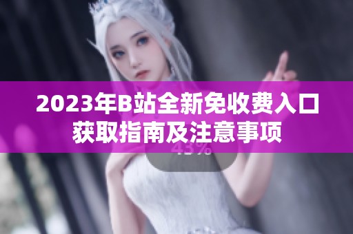 2023年B站全新免收费入口获取指南及注意事项