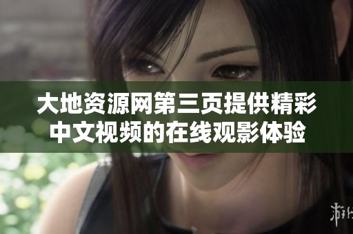 大地资源网第三页提供精彩中文视频的在线观影体验