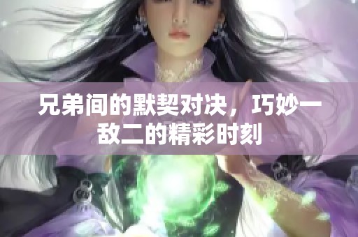 兄弟间的默契对决，巧妙一敌二的精彩时刻