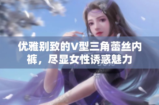 优雅别致的V型三角蕾丝内裤，尽显女性诱惑魅力
