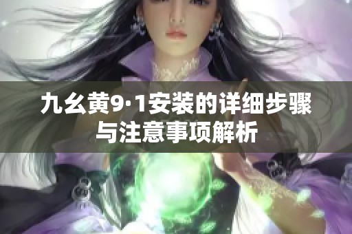 九幺黄9·1安装的详细步骤与注意事项解析