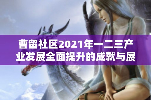曹留社区2021年一二三产业发展全面提升的成就与展望