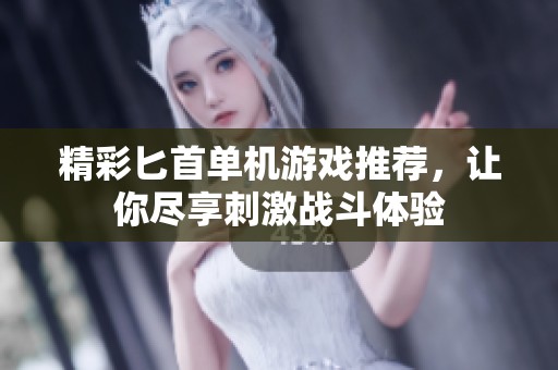 精彩匕首单机游戏推荐，让你尽享刺激战斗体验