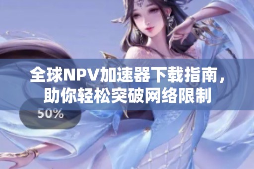 全球NPV加速器下载指南，助你轻松突破网络限制