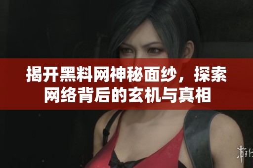 揭开黑料网神秘面纱，探索网络背后的玄机与真相
