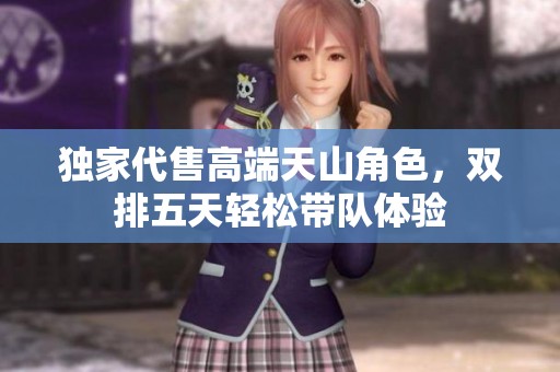 独家代售高端天山角色，双排五天轻松带队体验