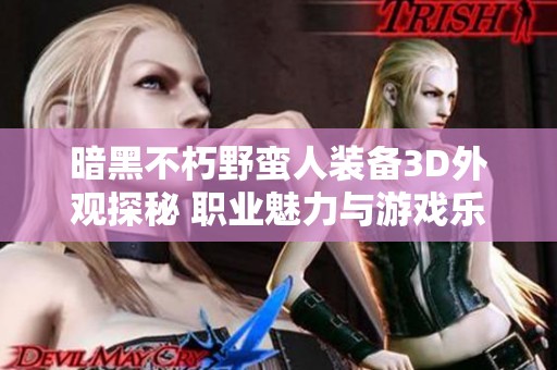 暗黑不朽野蛮人装备3D外观探秘 职业魅力与游戏乐趣解析