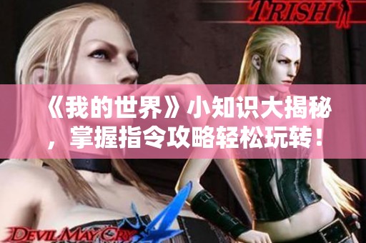 《我的世界》小知识大揭秘，掌握指令攻略轻松玩转！