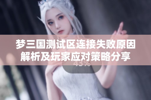 梦三国测试区连接失败原因解析及玩家应对策略分享