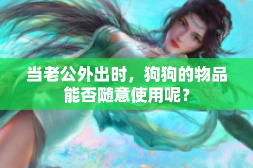 当老公外出时，狗狗的物品能否随意使用呢？