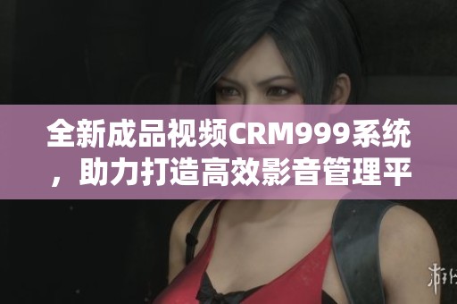 全新成品视频CRM999系统，助力打造高效影音管理平台