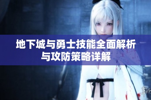 地下城与勇士技能全面解析与攻防策略详解