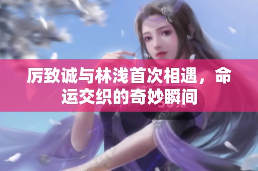 厉致诚与林浅首次相遇，命运交织的奇妙瞬间