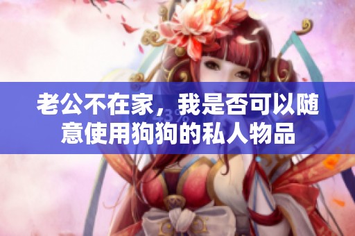 老公不在家，我是否可以随意使用狗狗的私人物品
