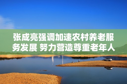 张成亮强调加速农村养老服务发展 努力营造尊重老年人的社会氛围
