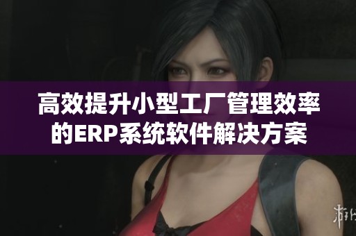 高效提升小型工厂管理效率的ERP系统软件解决方案