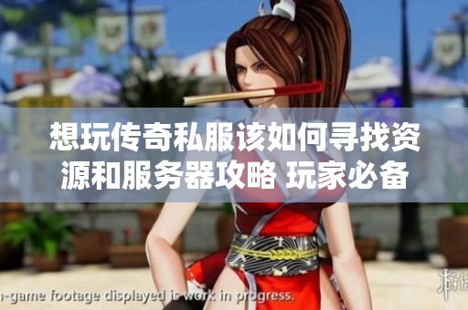 想玩传奇私服该如何寻找资源和服务器攻略 玩家必备指南与建议大全