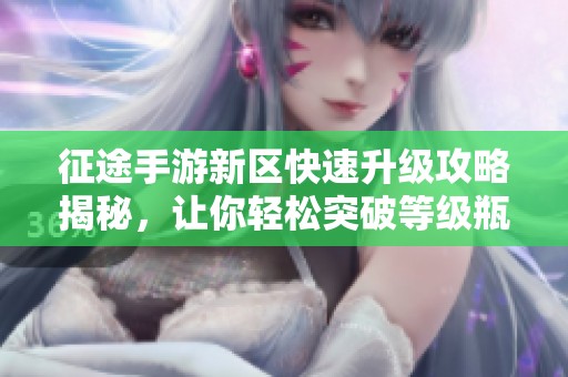 征途手游新区快速升级攻略揭秘，让你轻松突破等级瓶颈的秘密技巧大公开！