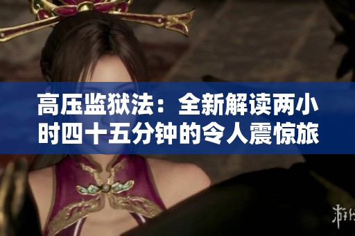 高压监狱法：全新解读两小时四十五分钟的令人震惊旅程