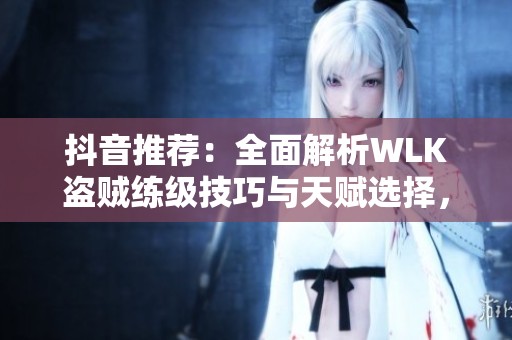 抖音推荐：全面解析WLK盗贼练级技巧与天赋选择，助你轻松上手