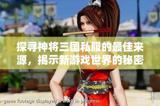 探寻神将三国私服的最佳来源，揭示新游戏世界的秘密与评测分析