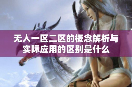 无人一区二区的概念解析与实际应用的区别是什么