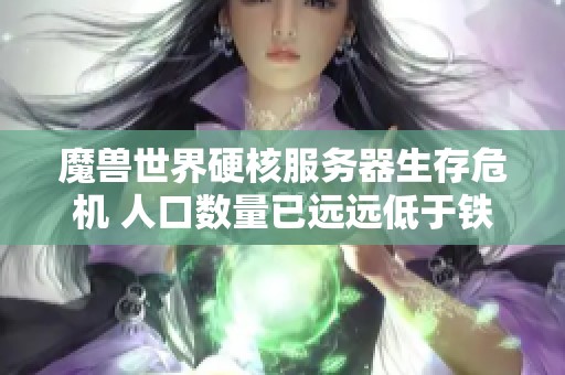 魔兽世界硬核服务器生存危机 人口数量已远远低于铁血服务器水平