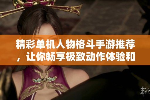 精彩单机人物格斗手游推荐，让你畅享极致动作体验和热血对战乐趣