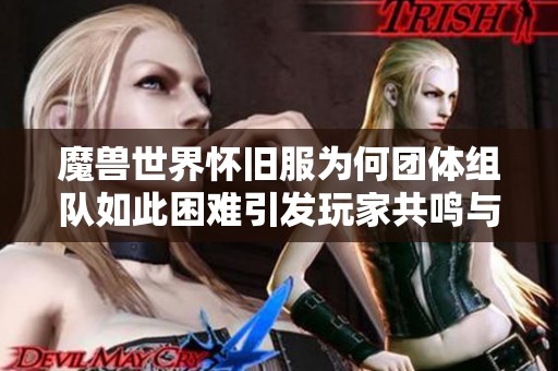 魔兽世界怀旧服为何团体组队如此困难引发玩家共鸣与无奈分析