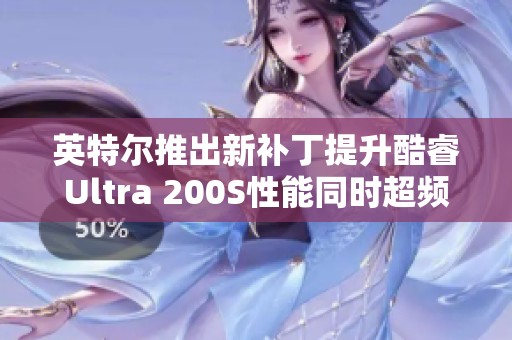 英特尔推出新补丁提升酷睿Ultra 200S性能同时超频难度加大